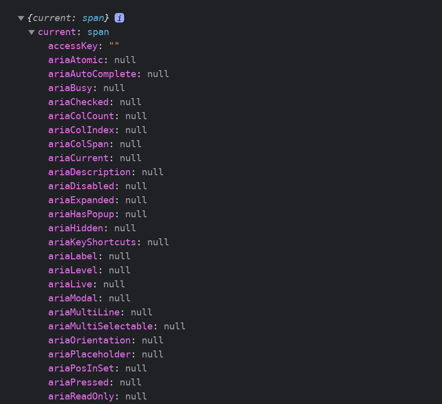 Funcionamento da ref do Component <span />